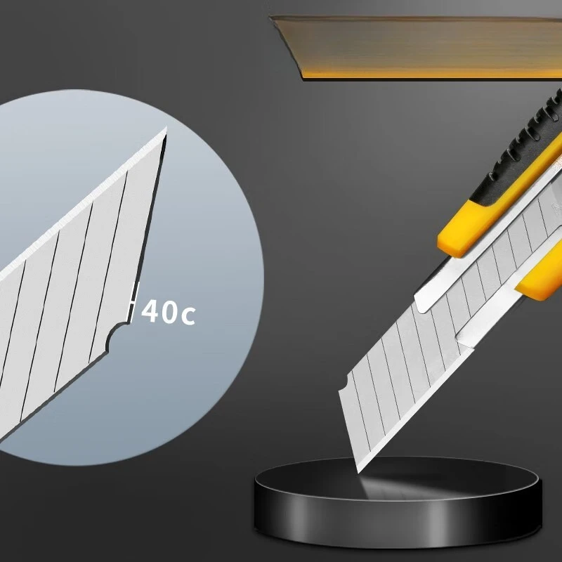 Craft knife, large stainless steel paper cutter, thick industrial wallpaper knife, tool knife, express knife