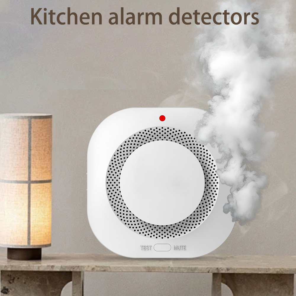 Wireless Fire Smoke Detector Warning alarm,Indoor Fire Detection,85dB Siren Sound Alarm For House Restaurant Hotel Office