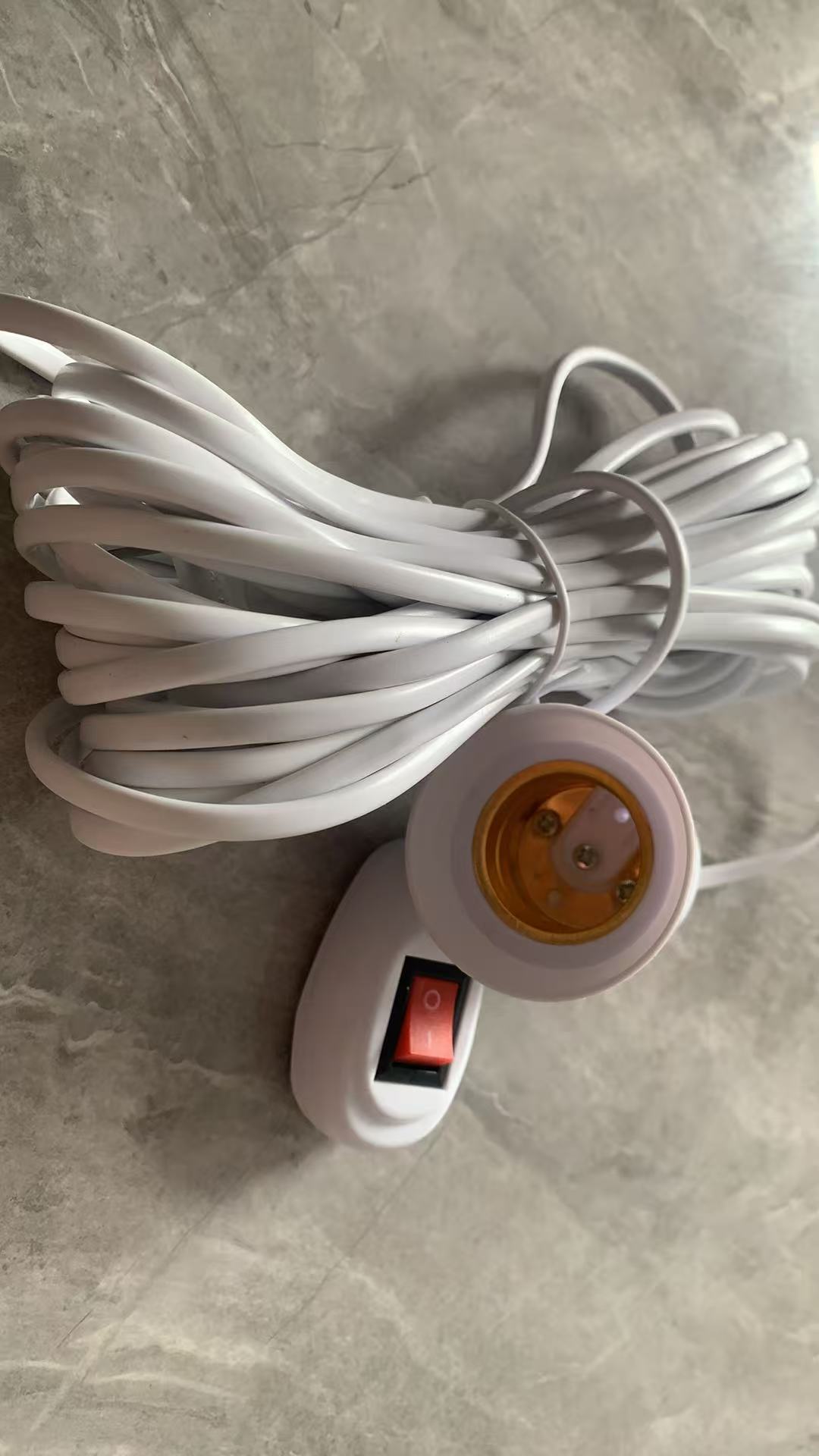 5/10m Lamp Bases Universal With Switch Led Bulb Socket Adapter E27 Screw Lamp Holder Accessories Tools Two Plugs Suspension