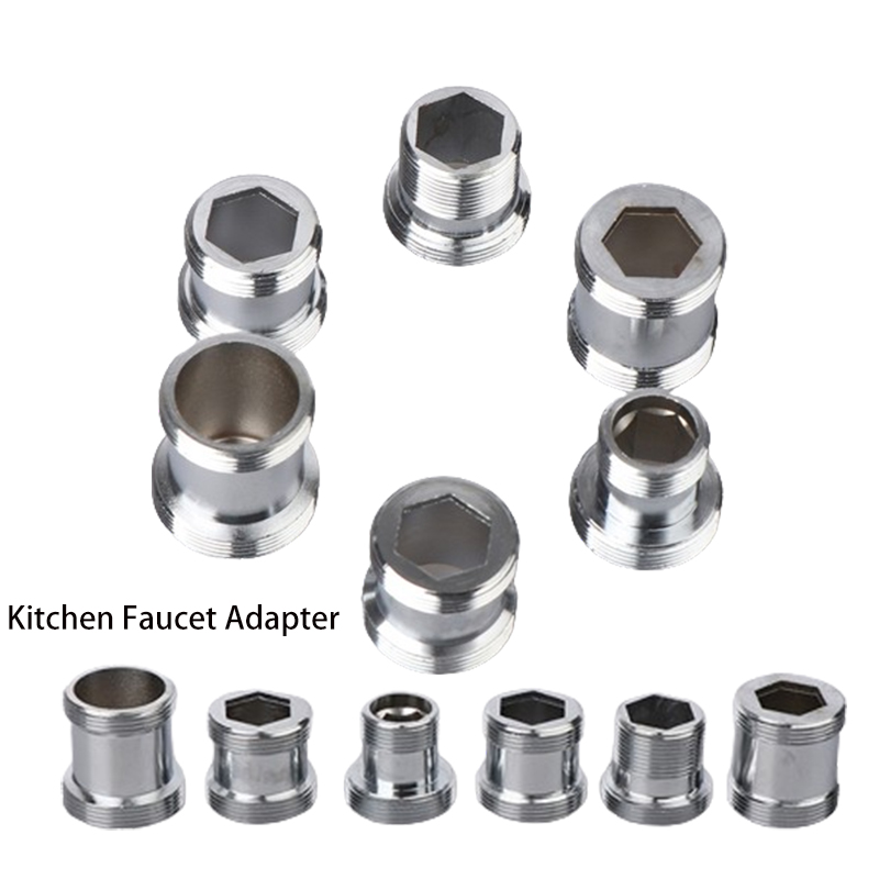 Переходник для кухонного смесителя M16 M18 M20 M21 M22 M24, резьба переводная, латунный соединитель, смеситель для ванной комнаты, носик, аксессуары