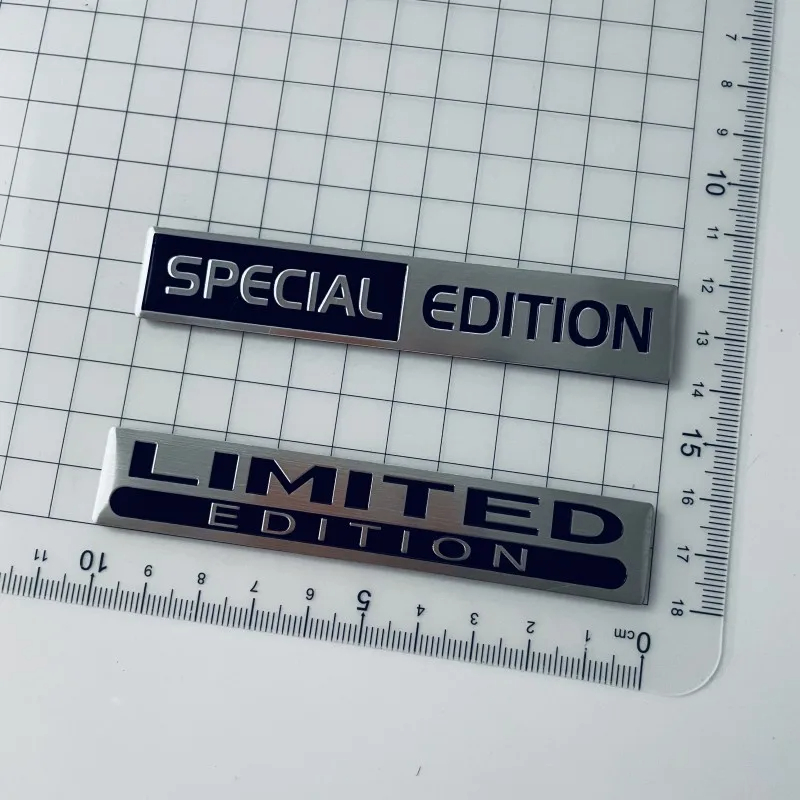 3D metallo alluminio argento nero Logo edizione limitata emblema parafango auto distintivo tronco decalcomania edizione limitata Stikcer accessori