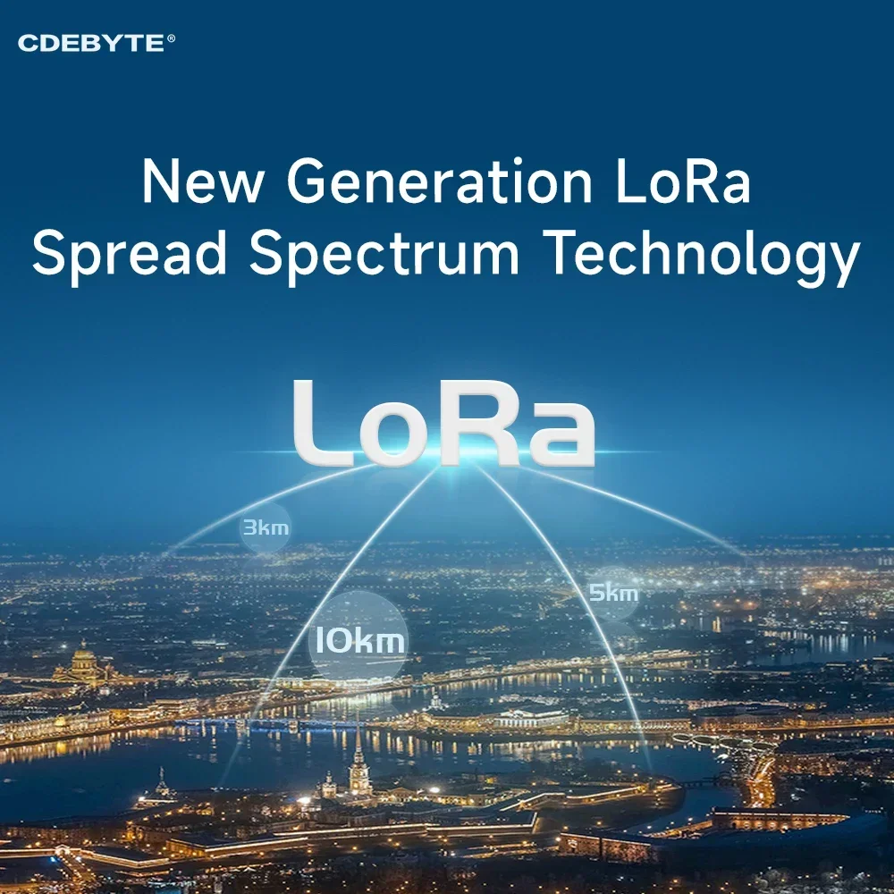 LoRa Wireless Modem 433 MHz Ultrakleine Schieneninstallation 30 dBm 10 km CDEBYTE E95M-DTU (400SL30-485) RSSI LBT ATCommand Modbus