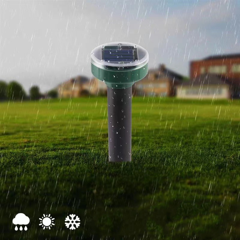 เครื่องไล่หนูตัวตุ่นพลังงานแสงอาทิตย์อัลตราโซนิค, เครื่องไล่แมลงในสวนค้างคาวอุปกรณ์ดักหนูเครื่องไล่แมลงกลางแจ้ง2ชิ้น