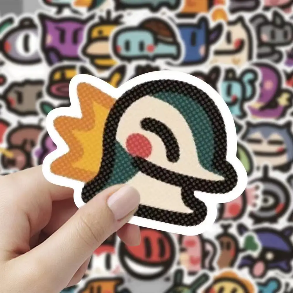 100 Uds Pokemon pegatinas Kawaii pegatina de la vieja escuela Charmander Pikachu Psyduck artista trabajo regalos para niños para bicicleta guitarra portátil