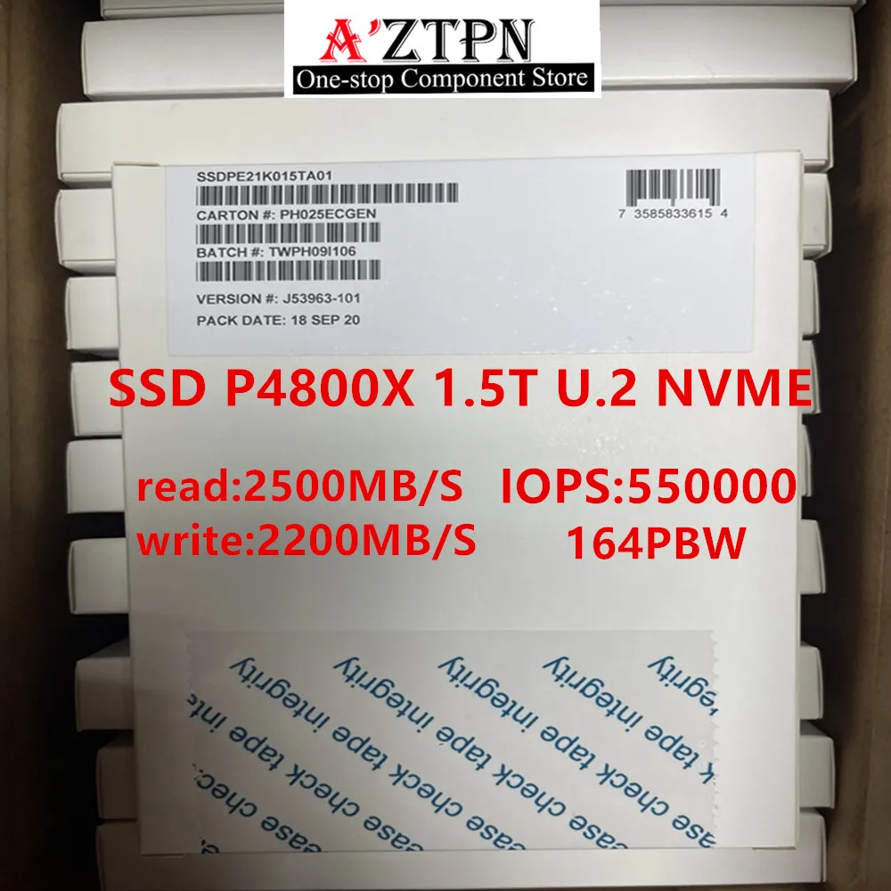 Original SSD For Intel  P4800X 750GB 375GB U.2 Enterprise solid State Drive Service SSD