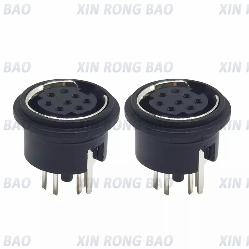 Md8 Kern Buchse Basis Löt platte Grad kleine 8-Kern-Buchse Basis Platine direkt Plug-In S-Terminal Buchse Kopf runder Kopf 8p