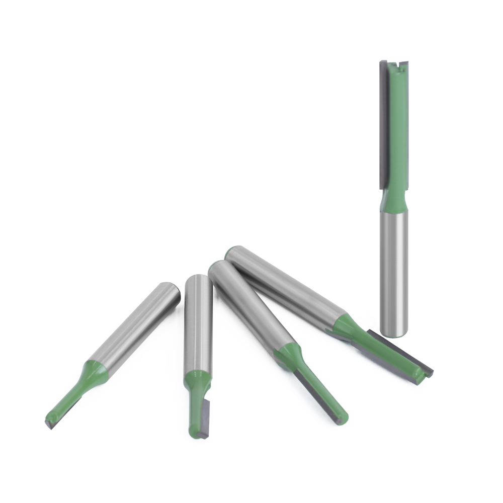 LAVIE 1 6mm Chuôi Thẳng Hơi Hợp Kim Vonfram Đơn Đôi Sáo Router Bit Phay Gỗ Cắt cho Đồ Gỗ dụng cụ MC06020