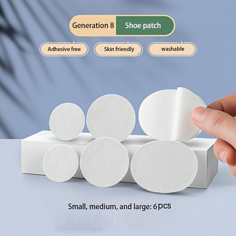耐摩耗性スポーツシューズ修理パッチ,インソール修理パッチ,粘着性,ハイヒールの内側,6個