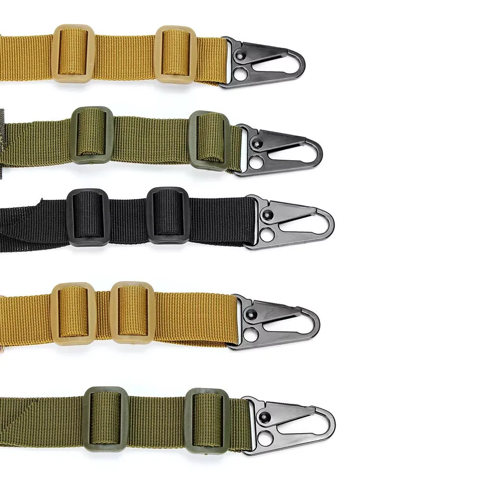 ยุทธวิธีการล่าสัตว์ Quick ปรับ MK2 RIFLE SLING สายคล้องยิง 2 จุดเบาะปืนสลิงสายคล้องไหล่