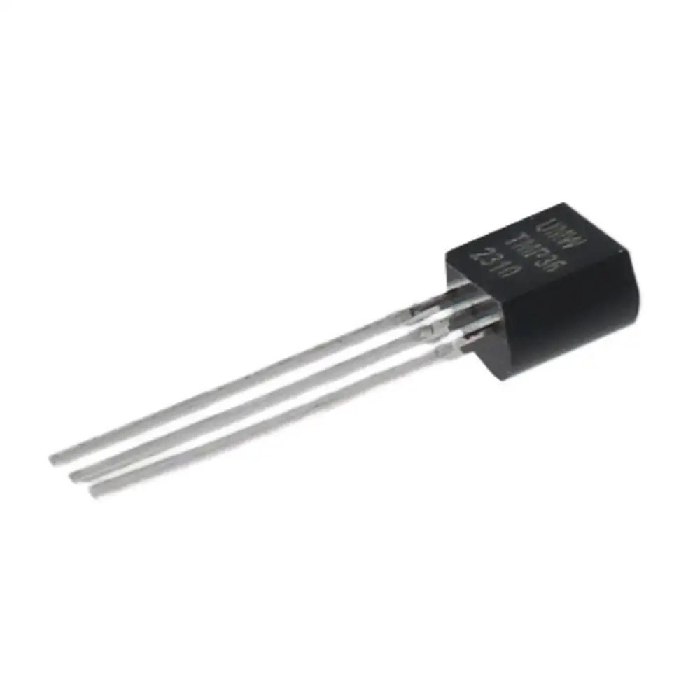 Sensor analógico de temperatura de Metal, termómetro Digital IC, 5 piezas, TMP36GT9Z, TMP36, negro, 3 pines, ± 2 °C, 10 MV/8 °C