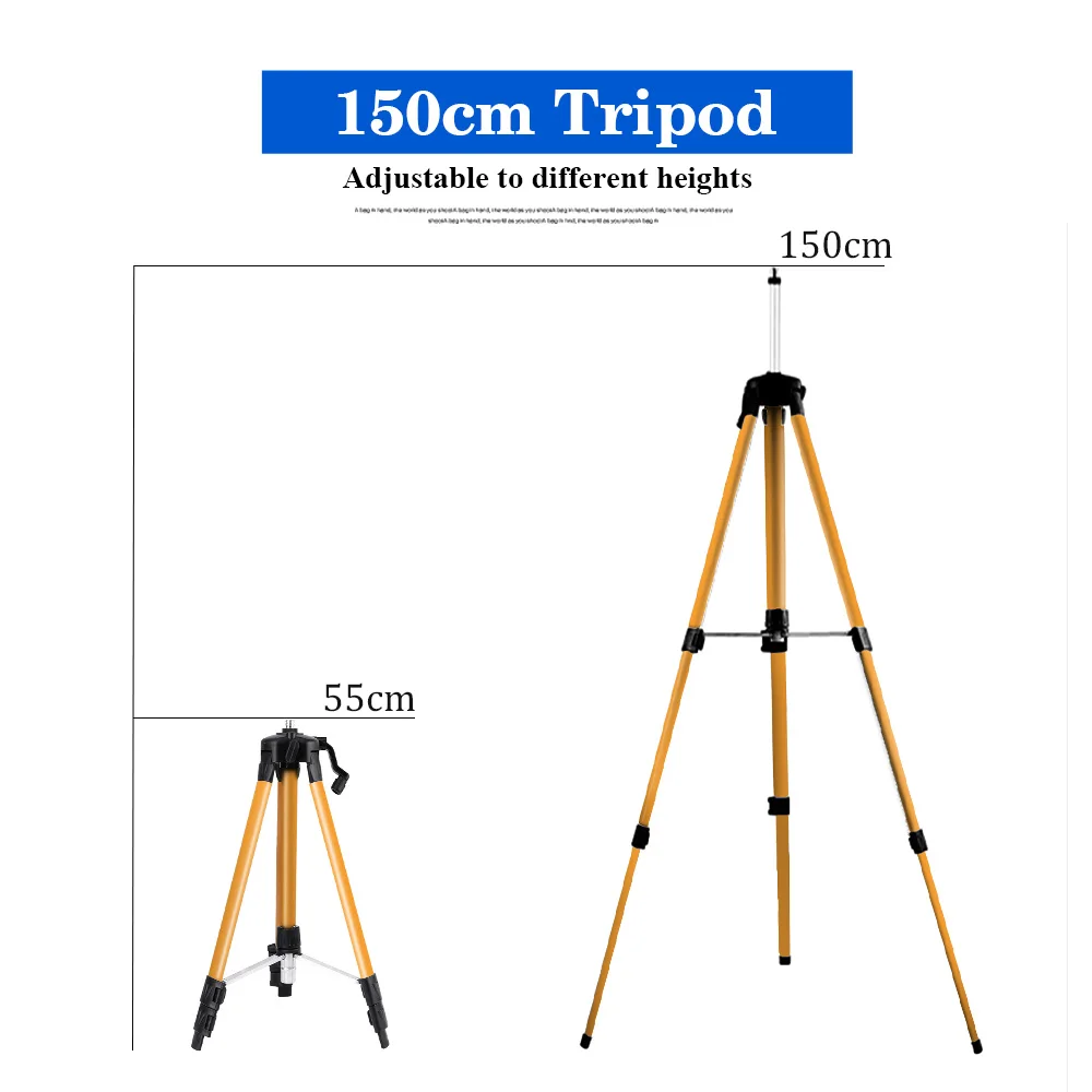 Staffa metallica ad altezza regolabile per treppiede a livello laser da 1,2/1,5 m con adattatore da 5/8" Rivestimento anticorrosione штатив для лаз kovн у upoн