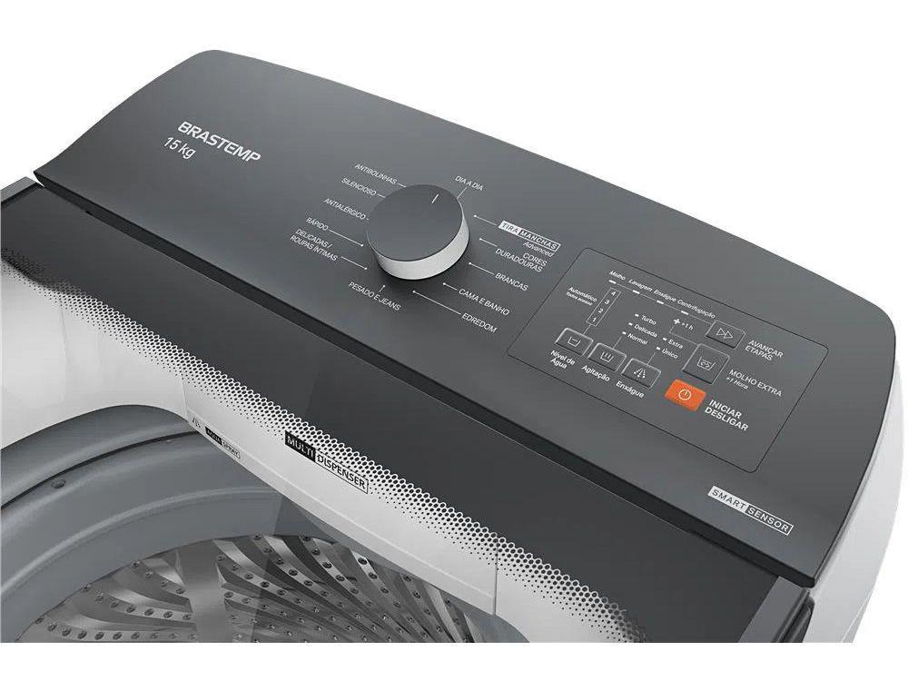 Lavadora de Roupas Brastemp 15kg Cesto Inox - 110V