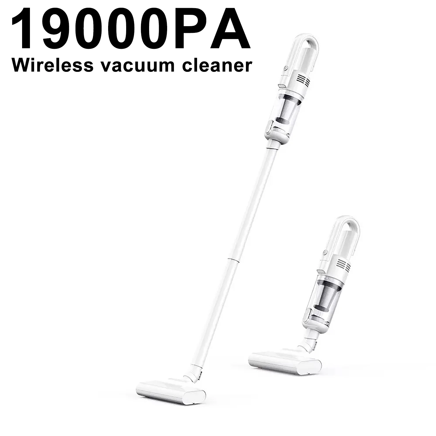 Aspiradora de mano multifuncional de 19000pa, potente aspirador inalámbrico con filtro HEPA de succión para suelo de coche y hogar