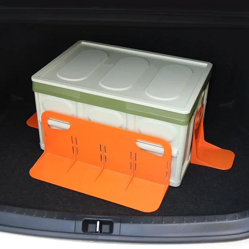 Multifuncional carro de volta 2/1 pçs auto tronco organizador rack caixa de bagagem suporte à prova de agitação cerca armazenamento titular ferramentas