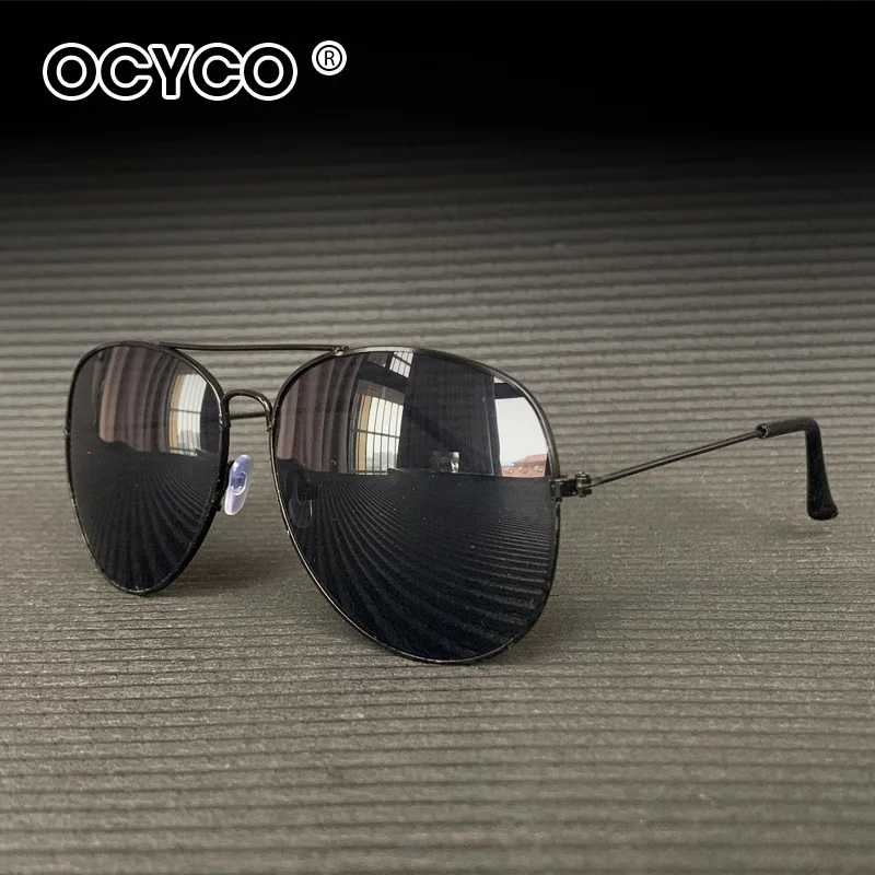 OCYCO แฟชั่นแว่นตากันแดดสําหรับผู้ชายผู้หญิงนักบินขับรถตกปลาโลหะดวงอาทิตย์แว่นตาแบรนด์หรูแว่นตาอินเทรนด์ Ins ยอดนิยม UV400