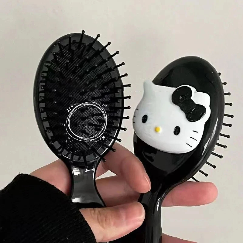 Kawaii Hello Kitty Luchtkussen Kam Anime Sanrio Cartoon Kitty Kat Pop Meisje Hart Leuke Draagbare Kam Cadeau Voor Meisje Styling Tool