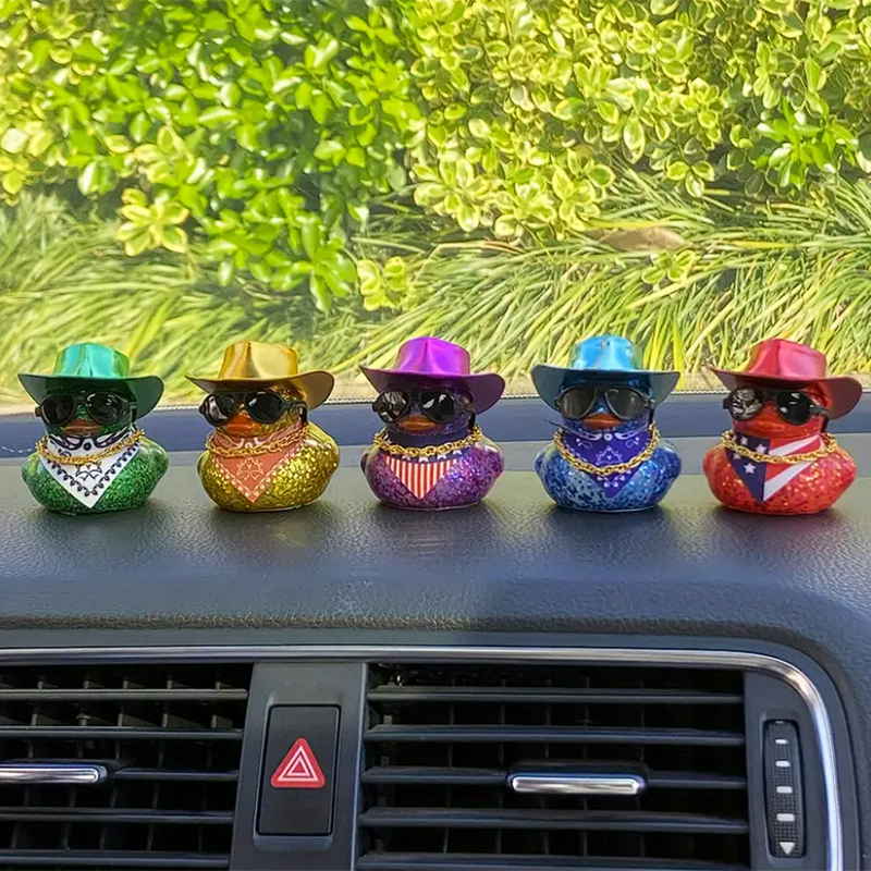 Duck Car Ornament - Rubber Duck Perfect Gift for Duck Lovers - Car Duck Interior Decoration Accessories