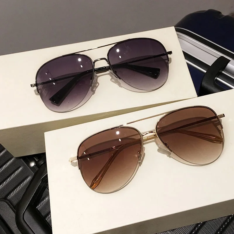 Gafas de sol piloto Gafas de sol con protección solar para hombres Tendencia Personalidad Gafas de sol para ciclismo al aire libre para hombres y mujeres