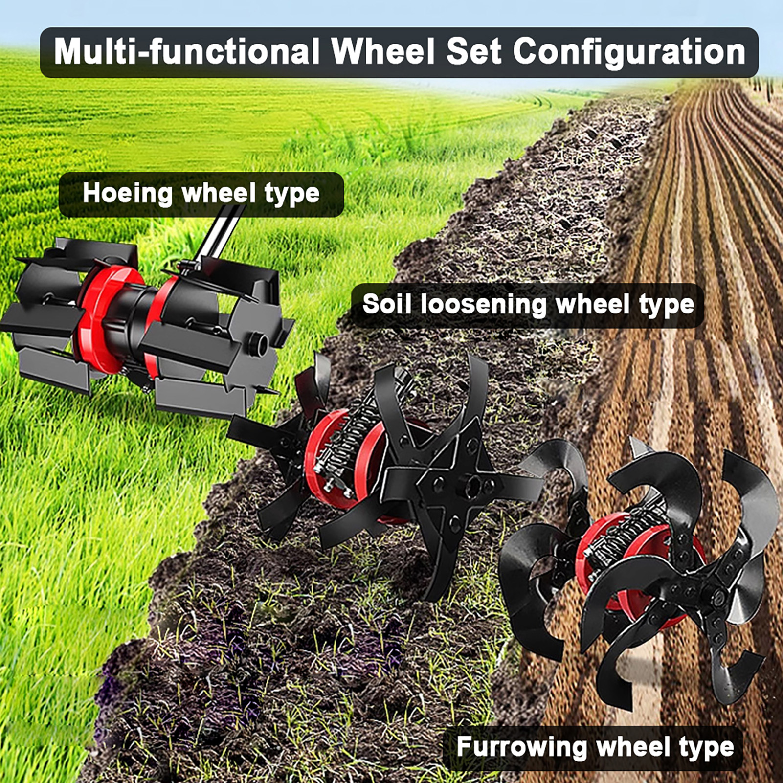 Multifunctional Lawn Mower Accessory High Efficiency versatile Grass Trimmer Blades Wheel For Gardening And Farming