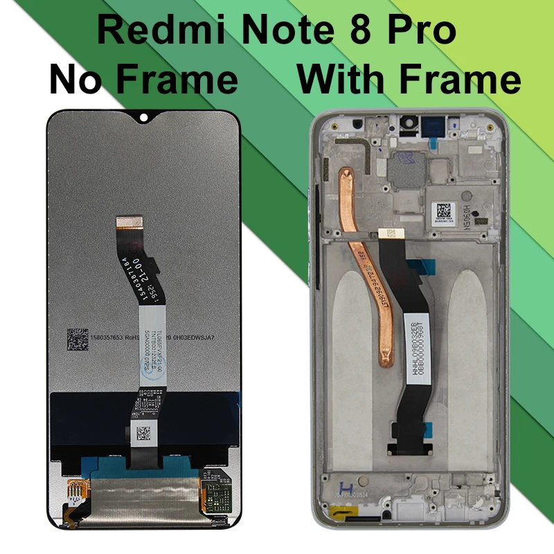Tela IPS para Xiaomi Redmi Note 8, LCD Touch Digitizer, Peças de Reposição, M1908C3JG, Nota 8 Pro, M1906G7G