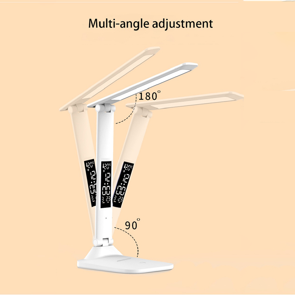 4800mAh USB 충전식 터치 LED 테이블 램프 눈 보호 책상 연구 독서 램프에 대 한 3 색 무단 디 밍이 가능한 밤 빛