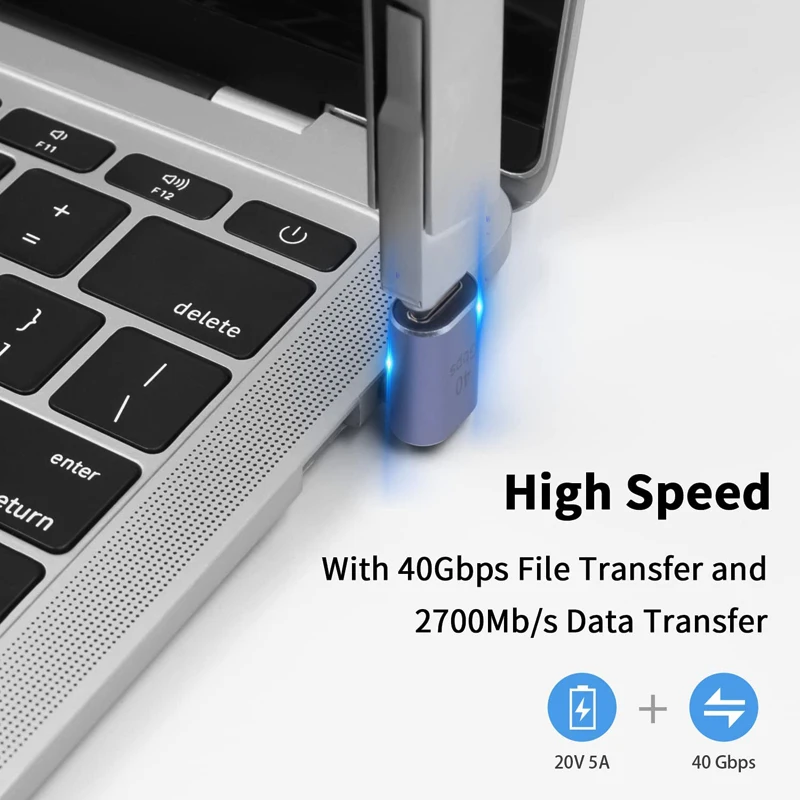 NNBILI USB4.0 40Gbps OTG C-type Adapter 100W 5A USB C to Type C Fast Charging Converter USB C Data Adapter For Macbook 8K60HZ