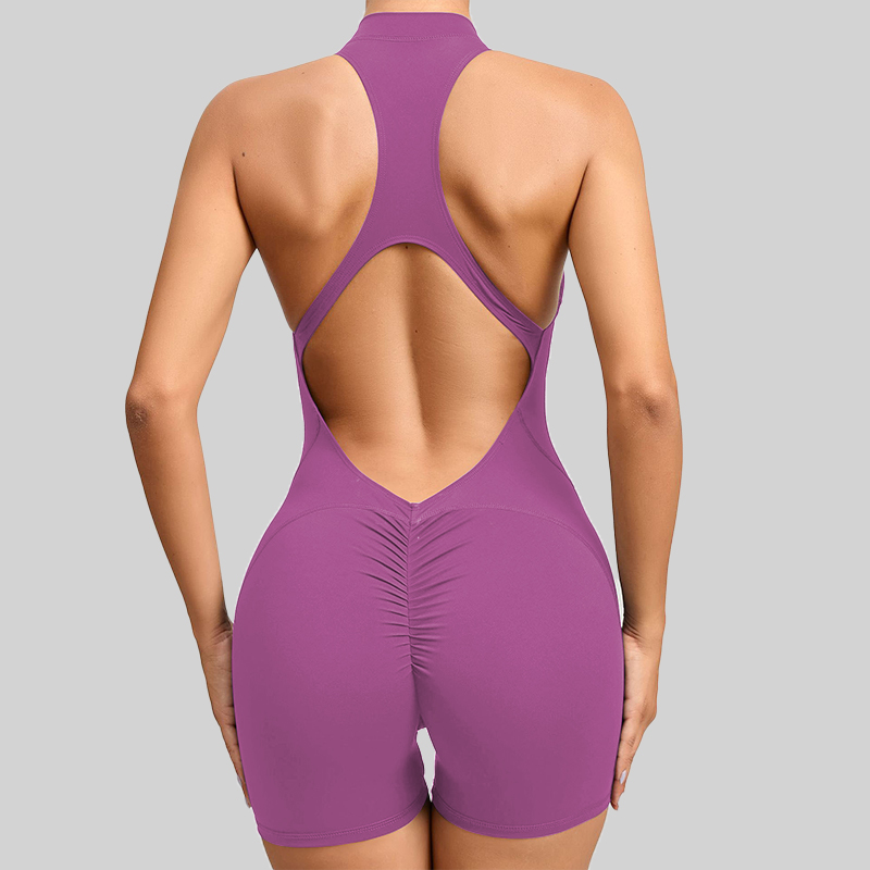 Mono deportivo corto sin mangas para mujer, conjunto de gimnasio, ropa de Yoga, peleles de entrenamiento, traje de una pieza, monos de recreación al aire libre monos para mujer conjuntos de ropa para mujer
