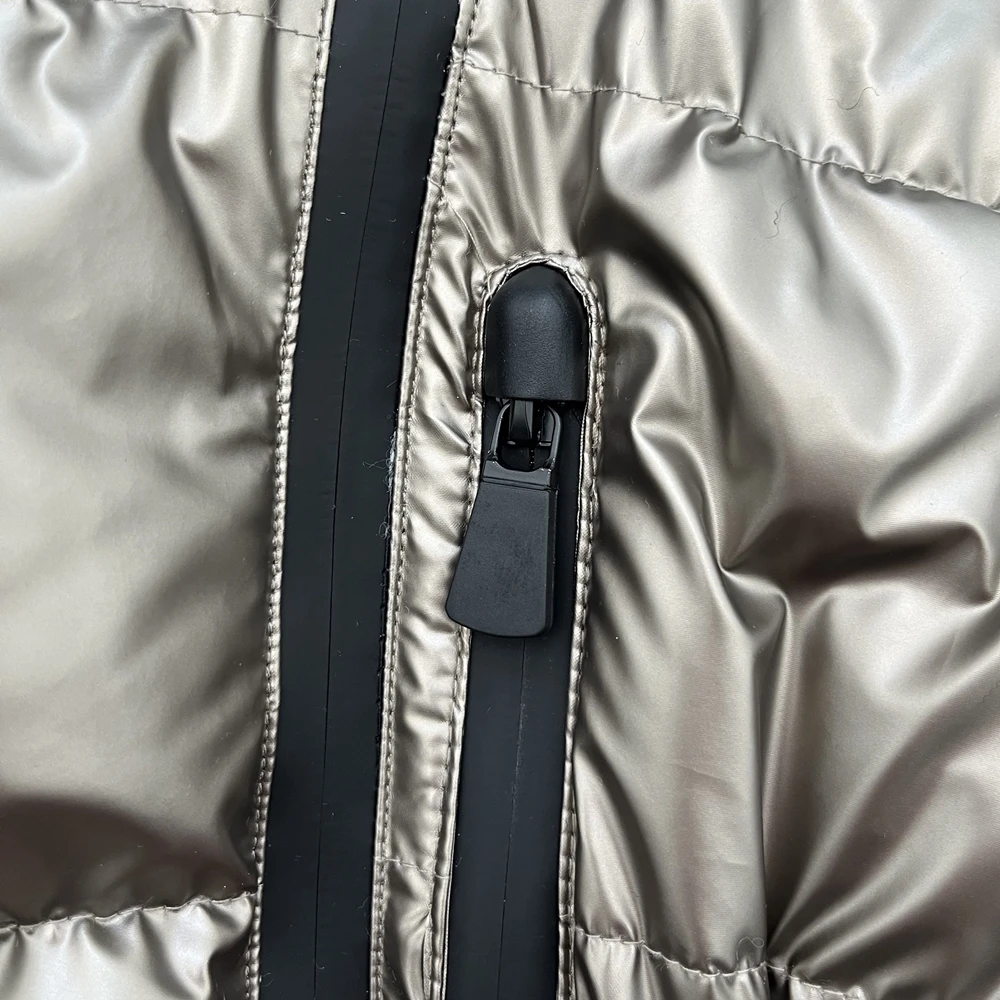 RARA 2025 Chaqueta de algodón con capucha para mujer, serie Ski, con cinturón, cintura a la moda, cálida, resistente al viento, impermeable, para ir al trabajo