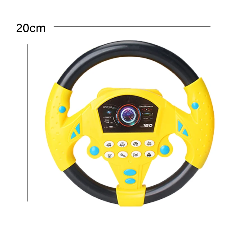 Interactive Children's Steering Wheel Toy with Light Realistic Driving Sounds for Early Learning Educational Toys for Toddlers