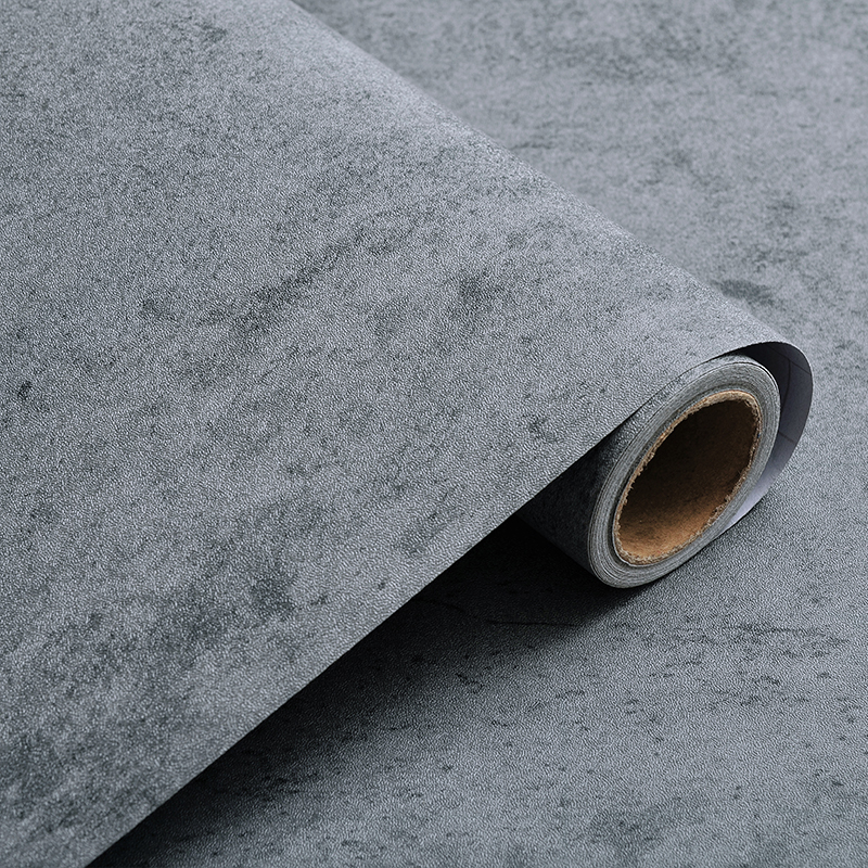 Pegatina de suelo de grano de madera de 40CM de espesor, pegatina de suelo de vinilo de PVC de cemento Industrial, pegatina de azulejo impermeable autoadhesiva, decoración del hogar