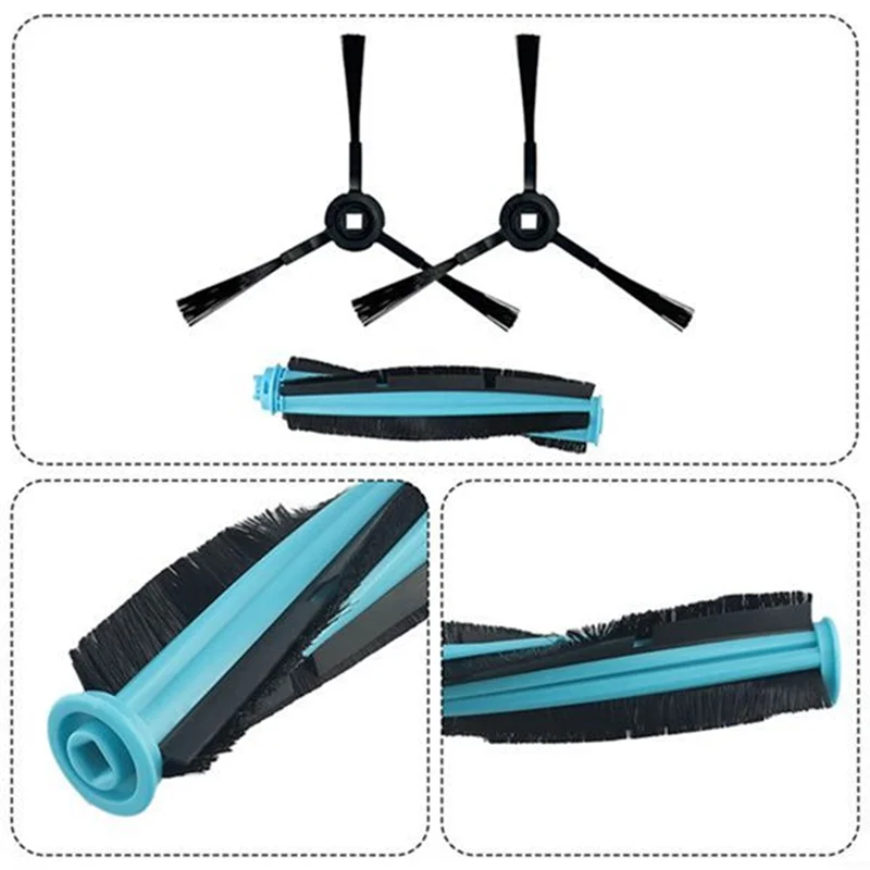 Promosi! 6 Buah Bantalan Pel Filter Hepa Sikat Samping Sikat Utama untuk Airrobo T9 / Eufy L35 + Perlengkapan Vakum