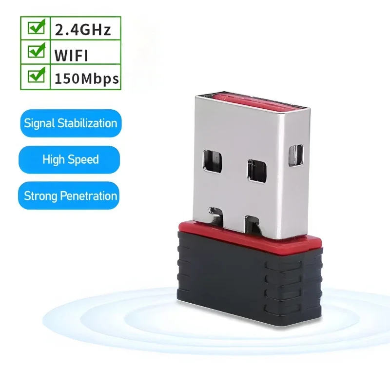 150Mbps USB WiFi Adapter for Raspberry Pi,Wireless Network Card Adapter WiFi Dongle for Desktop Laptop PC Windows
