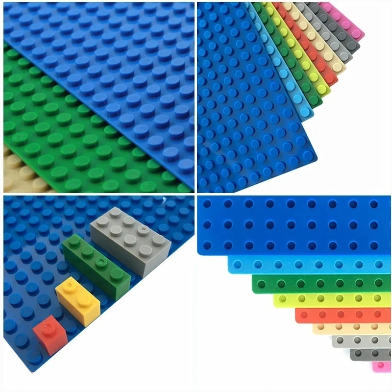 2 pçs placa de base clássica 32*32 16x32 16x16 pontos blocos de construção tijolos placas base diy placa de plástico blocos brinquedos de construção