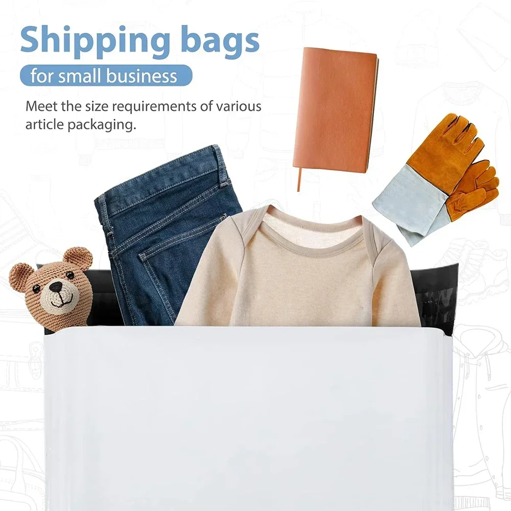 Universal Poly Bags Strong Adhesive Shipping Mailing Envelopes Self Seal Waterproof Poly Mailers for Shipping Packing Mailing