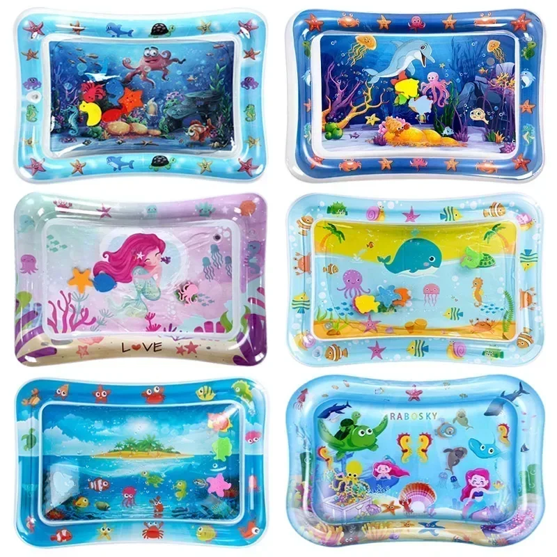Baby Water Speelkleed Opblaasbaar Kussen PVC Baby Tummy Time Peuter Waterkussen voor Kinderen Vroeg Onderwijs Ontwikkelen Activiteit Speelgoed