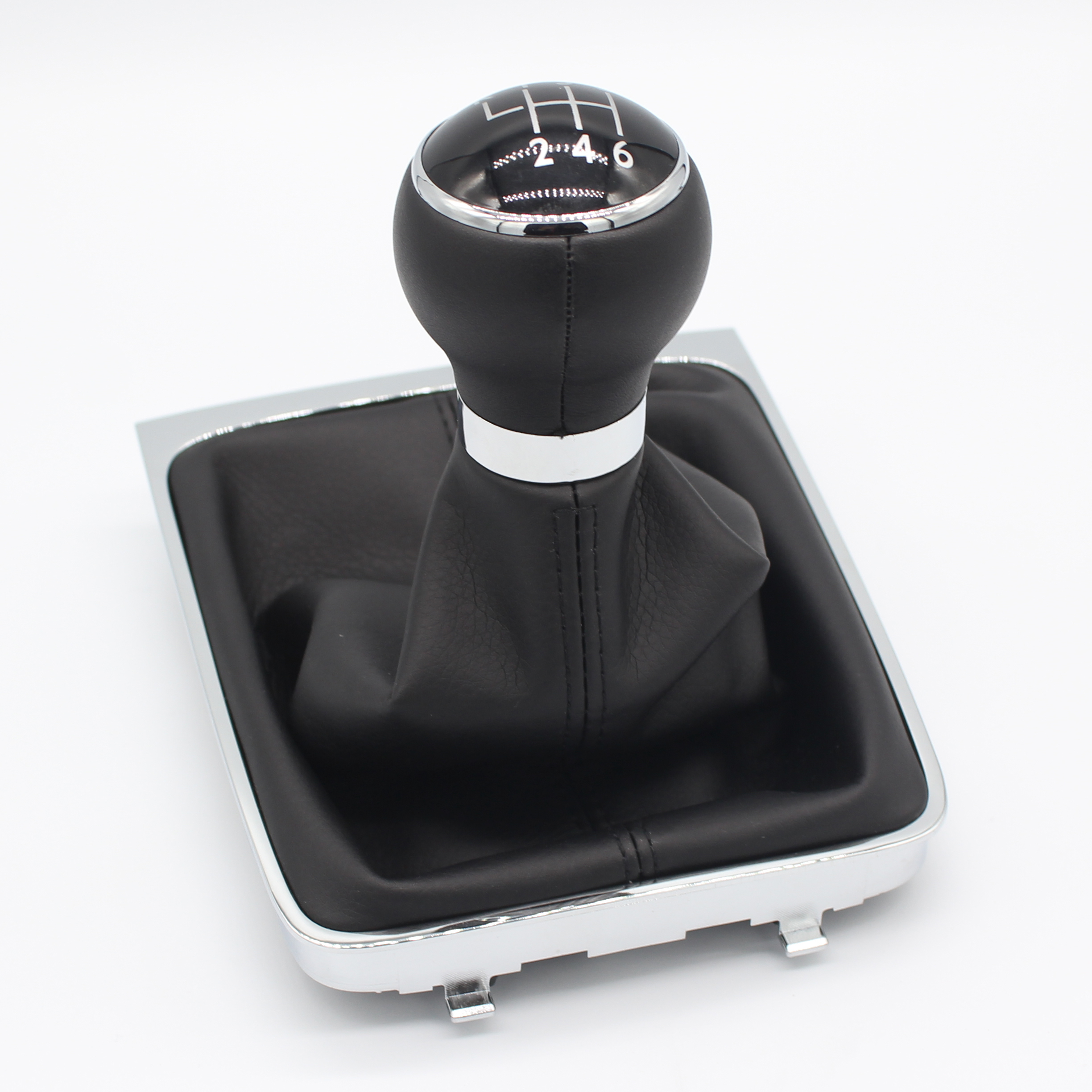 Vw パサート B6 2005-2012 新 5/6 スピードマニュアルギアシフトノブレバースティックシフターゲートルブーツカバー革カーアクセサリー