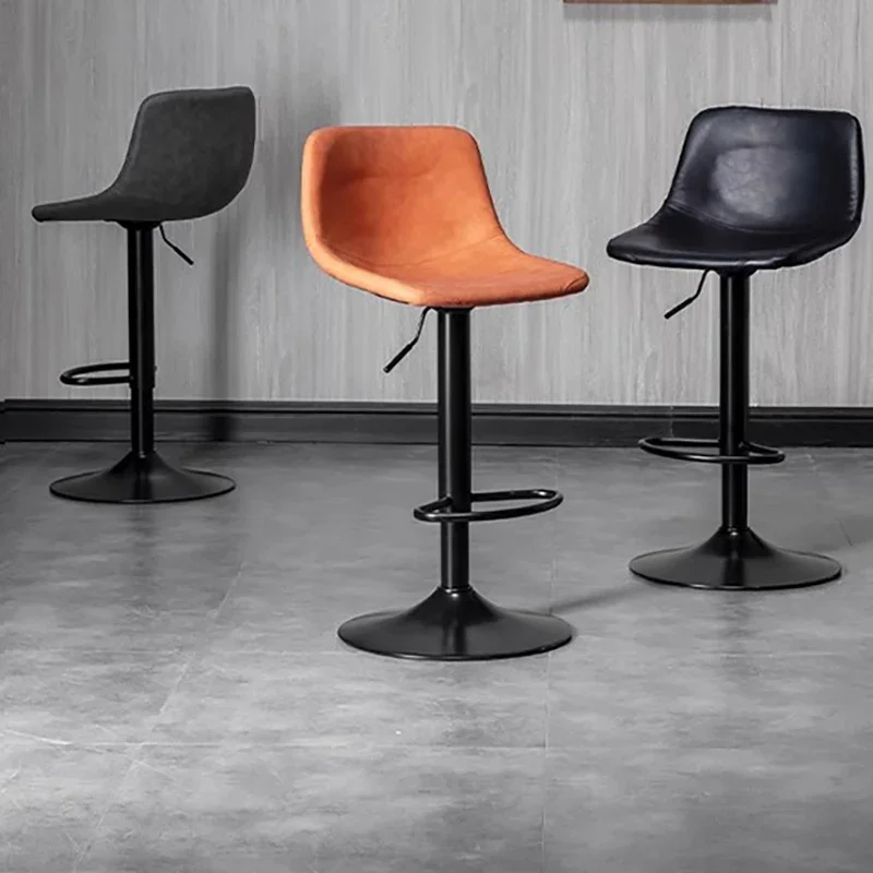 โมเดิร์นไม้ Nordic เก้าอี้บาร์ร้านอาหาร Luxury Vanity Retro เก้าอี้บาร์ห้องครัวกลางแจ้งสูง