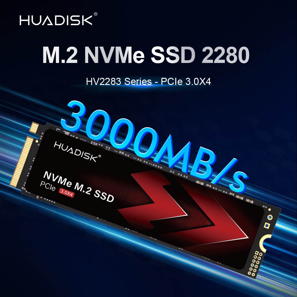 HUADISK M2 SSD NVMe 128GB 256GB 512GB 1TB 2TB SSD M.2 2280 PCIe 3.0 Internal Solid State Drive Hard Disk For Laptop Desktop