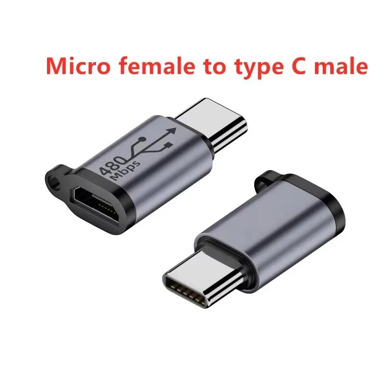 TypeC Female to Mini USB/Type C Female to Micro USB/Micro USB Female to Type C/Micro USB Female to Mini USB Connector Adapter
