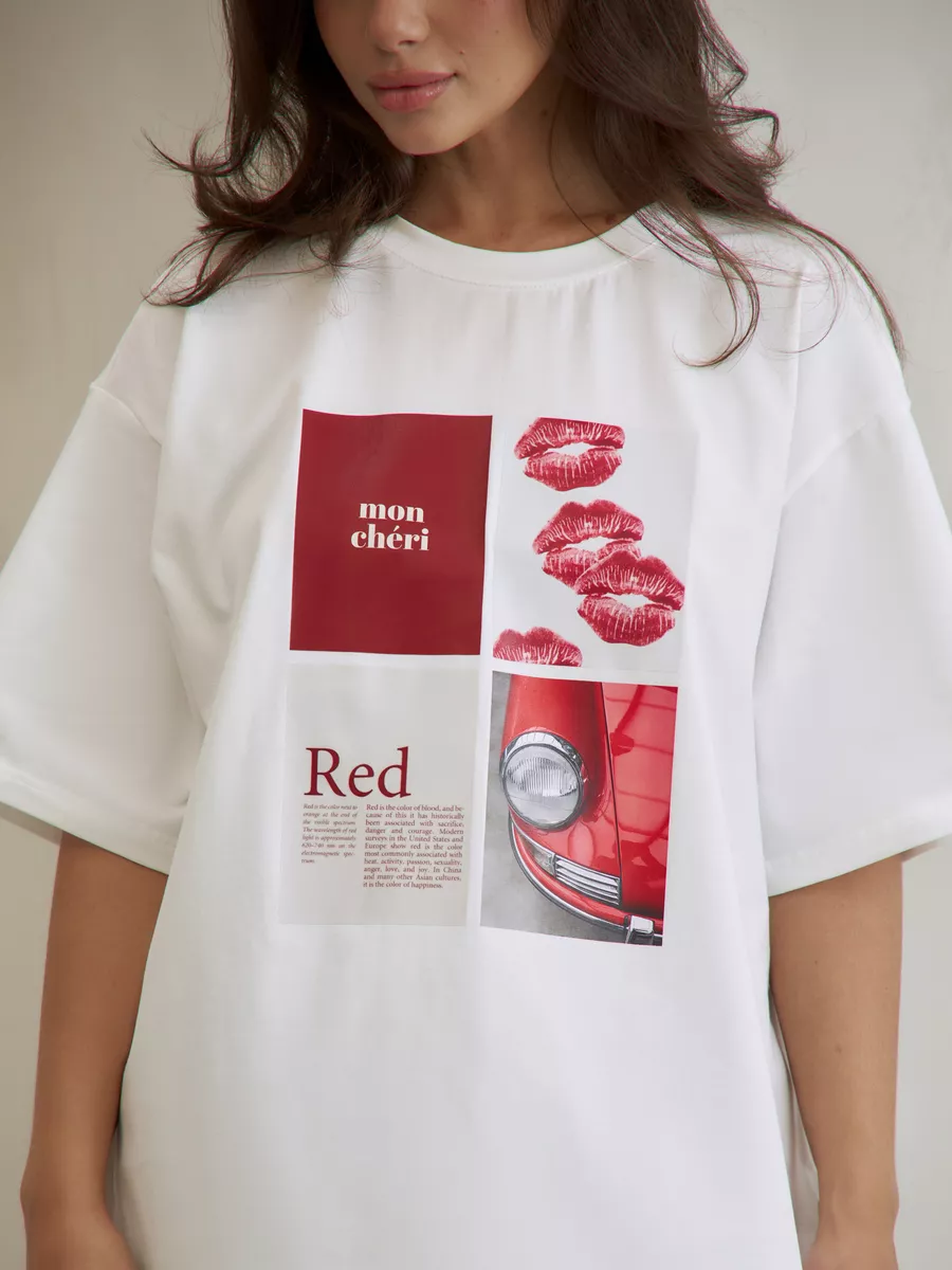 Camiseta estampada con diseño europeo americano Y2K para mujer, Top de manga corta Retro de calle alta de algodón puro Ins para verano