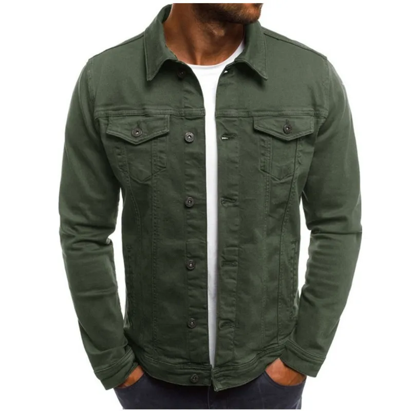 Herren Denim Jacken Baumwolle Vintage Klassische Trend Motor & Fahrrad Herbst Jacke Männer Slim Stretch Casual Jeans Cargo Mantel Männlich winter