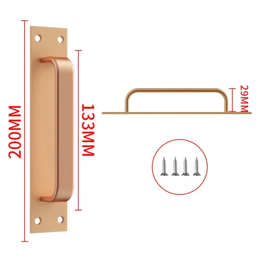Deurgreep Aluminium Raamkast Balkon Schuifdeur Pull Punch-Free Pull Kast Meubelbeslag Home Improvement