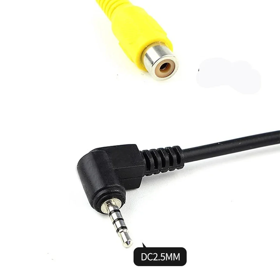 QXNY 1PC AV In Video Kabel Adapter 2.5mm AV Jack Stekker Naar RCA Vrouwelijke Adapter Kabel voor GPS en Achteruitrijcamera Converter Kabel