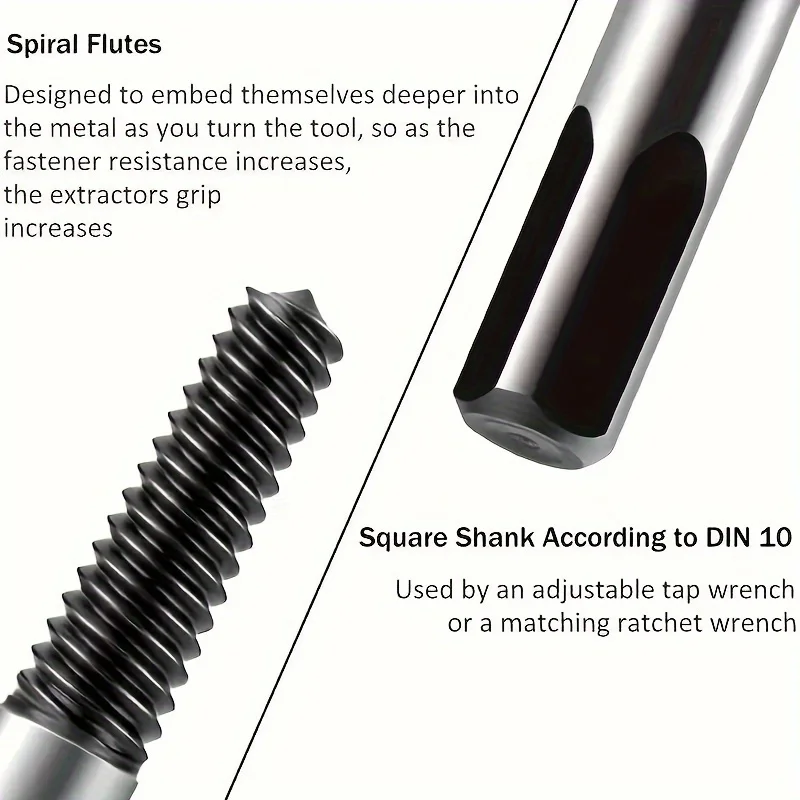 5/6 stücke Schraube Extractor Metall Bohrer Set Beschädigte Schrauben Remover Extractor Holzbearbeitung Werkzeuge Gebrochene Bolzen Wasser Rohr Extractor