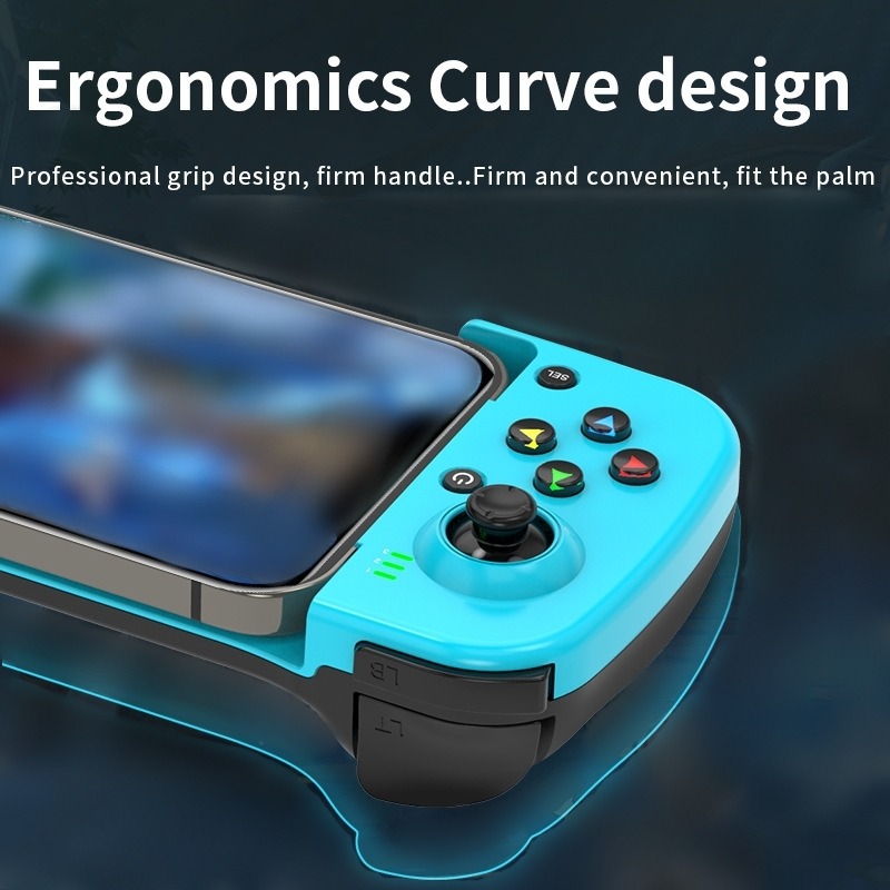 Sem fio BT 5.0 Stretchable Game Controller para telefone móvel Android IOS Gamepad Joystick Comer frango Gamepad para PS4 Switch PC