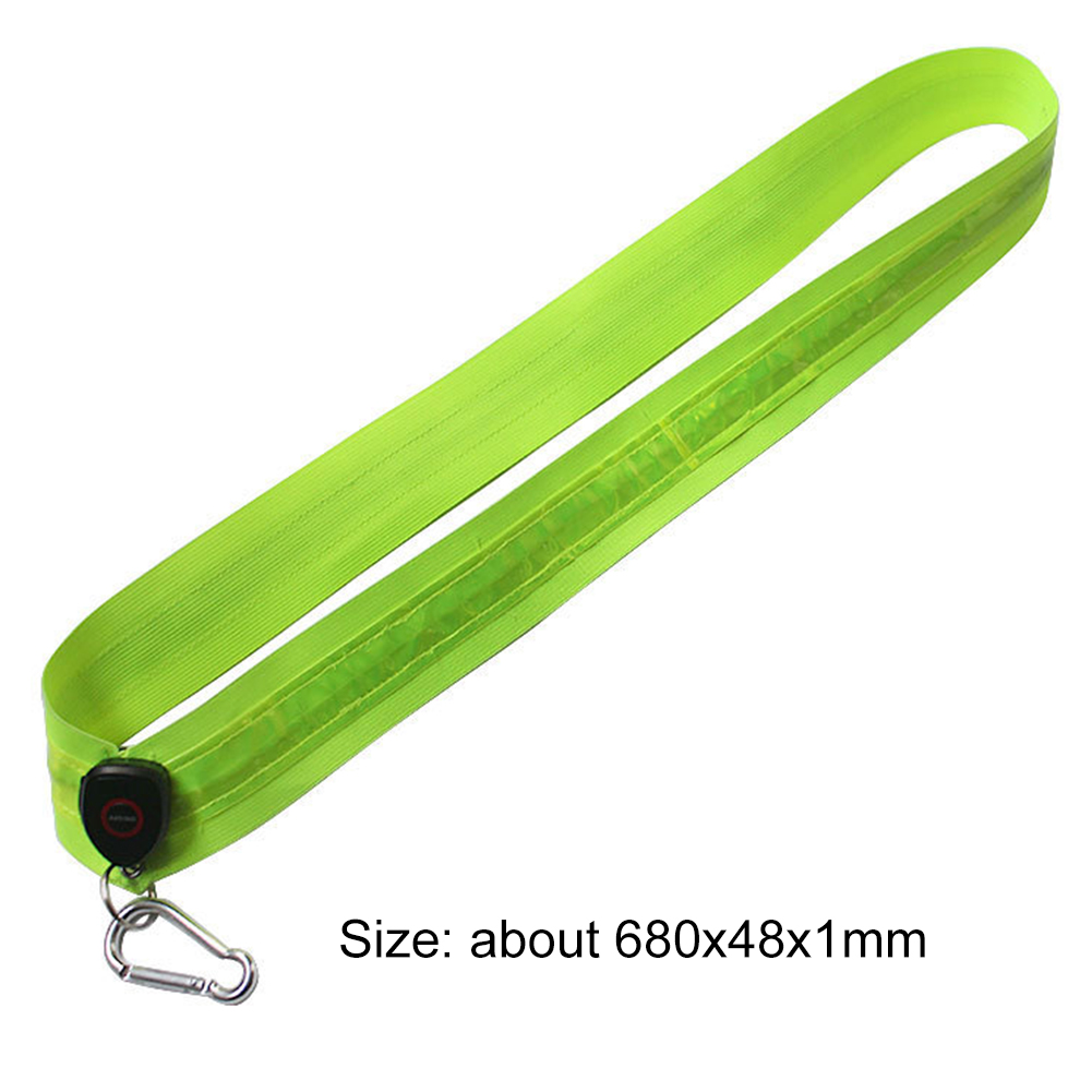 Illuminated Shoulder Straps Rechargeable LED Reflective Running Belt Night Safety Outdoor Hiking Jogging Walking Light Gear