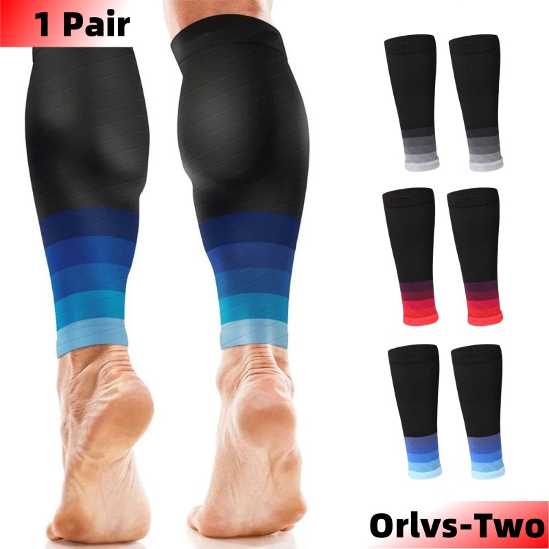 1 Pair Calf Compression Sleeves Running Leg Compression Sleeve 20-30mmHg Compression Socks for Shin Splint For Men Women