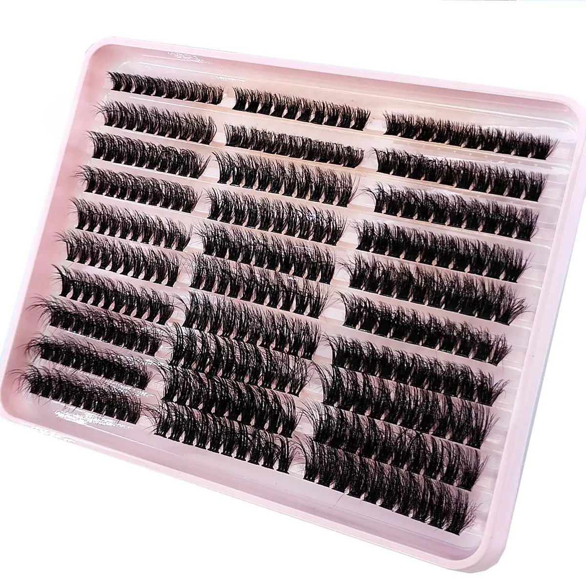 290/300 PCS 5D Fluffy ขนตาหนา Clusters D/DD Curl Wispy ขนตา 60 + 80 + 100 ผสมขนตาขนตาปลอม