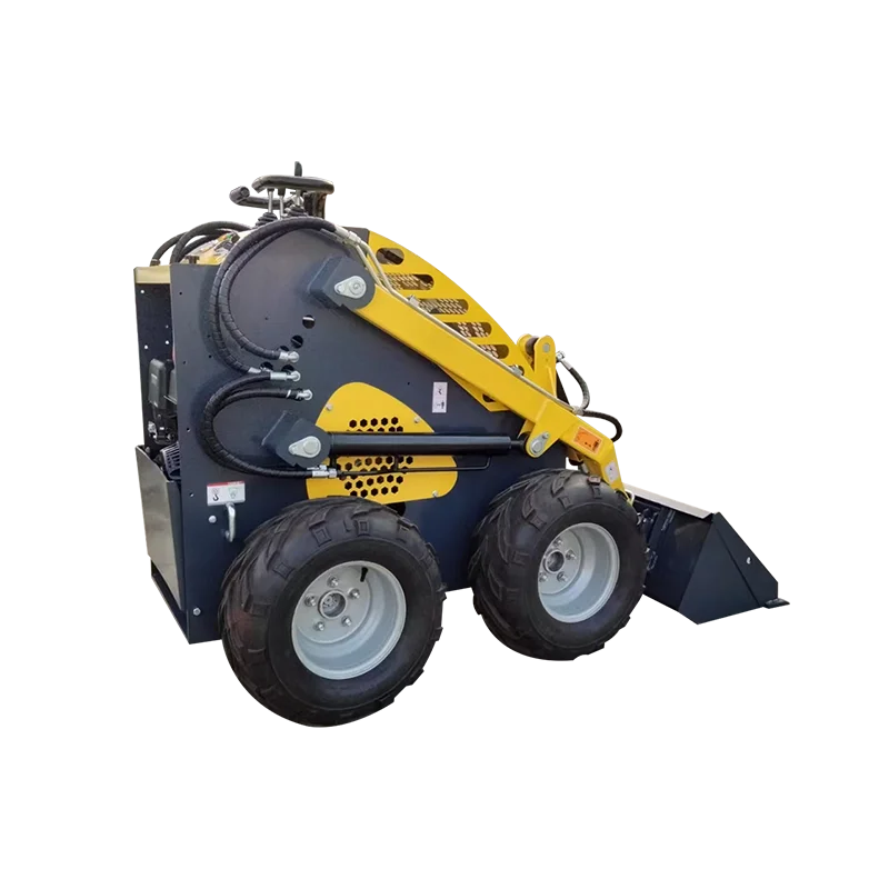 Customized Sale High Quality Mini Skid Steer Loader Engineering Gravel Loader Multi-Function EPA Euro 5 Wheel Loader Rock Bucket