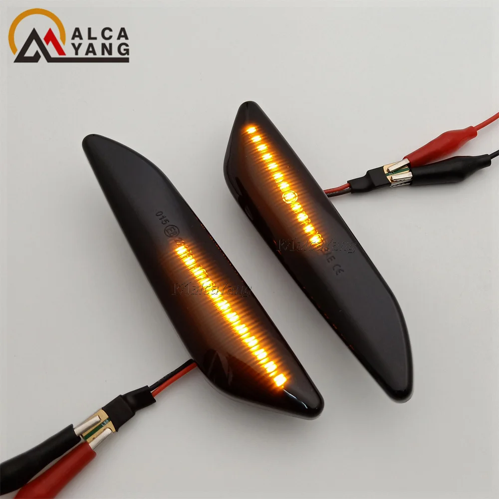 2 Miếng Tuần Tự Nhấp Nháy LED Nhan Bên Bút Ánh Sáng Cho Alfa Romeo 147 156 Fiat Egea Tipo Lancia Đồng Bằng ypsilon 3